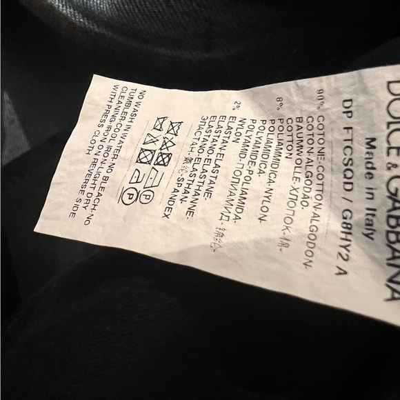 Dolce&Gabbana Denim Jeans with red lace inlay - Picture 8 of 8